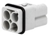 Conector HDC HARTING Tata 4 Pini 40A 400V Montare Crimpare Policarbonat Serie Han Q