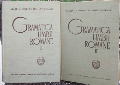 Gramatica Limbii Romane vol I-II 1966 foto