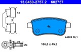 ATE 13.0460-2757.2 set placute frana,frana disc