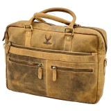 Geanta Barbati de Umar din Piele Naturala de Vanat, Hunter Brand, Mod Purtare: Mana, Umar, Crossbody, 40x30x11 cm