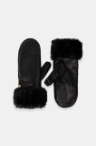 Barbour mănuși de piele culoarea negru, LGL0150