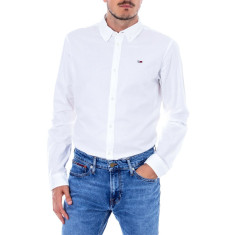 Camasa Tommy Jeans Oxford White DM0DM06562 Slim Fit, Slim Fit, culoare Alb, marime XL EU foto