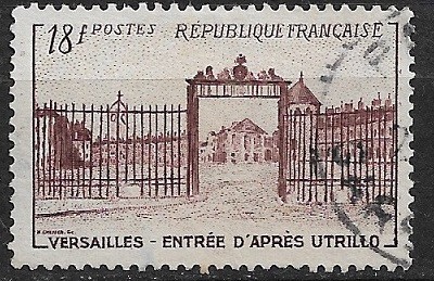 B1325 - Franta 1952 - Versailles stampilat foto