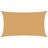 Cumpara ieftin Panza parasolar, nisipiu dreptunghiular 5x8 m HDPE 160 g/m&sup2;