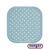 Covoras antiderapant pentru dus 56x56cm - Bleu, Sanger