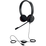 Casti EVOLVE 20 UC cu fir, Binaural, On-Ear, conectare USB, Jabra