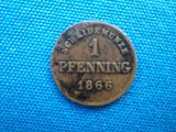 1 PFENNING 1866 BAVARIA, Europa