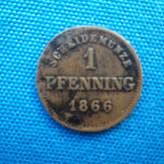 1 PFENNING 1866 BAVARIA