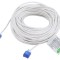 Cablu Patch Cord RJ45 LOGILINK U/UTP Cat 6a, 20m, alb, litat, neechipat