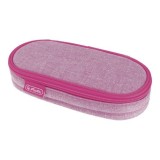 Cumpara ieftin Penar neechipat fete, 1 fermoar, Dimensiuni 21,5x9x6cm, oval, din tricot,, Herlitz