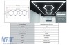 Sistem de Iluminare Plafon Hexagon / HoneyComb 4.03 x 1.18 m Performance AutoTuning