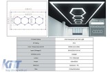 Sistem de Iluminare Plafon Hexagon / HoneyComb 4.03 x 1.18 m Performance AutoTuning