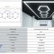 Sistem de Iluminare Plafon Hexagon / HoneyComb 4.03 x 1.18 m Performance AutoTuning