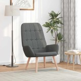 VidaXL Scaun de relaxare, gri &icirc;nchis, material textil