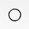 Piercing Ureche Circular - 1.2x8 - negru