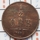 1117 Suedia 1/2 ore din perioada / seria 1856-1858 Oscar I km 686, Europa