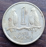 Moneda Zambia - 1 Kwacha 1989, Africa