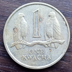 Moneda Zambia - 1 Kwacha 1989