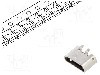Conector USB B micro, versiune USB 2.0, verticala, GCT - USB3190-GF-C