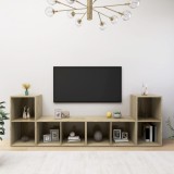 VidaXL Dulapuri TV 2 buc., stejar Sonoma,72x35x36,5 cm, lemn prelucrat