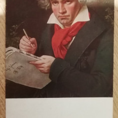 M2 R9 1 - Carte postala foarte veche - Tematica personalitati - LV Beethoven