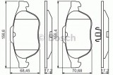 Set placute frana,frana disc RENAULT SCENIC I (JA0/1) (1999 - 2003) BOSCH 0 986 495 264