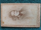 Fotografie celebru atelier Lojanek - Naghy Varod , anii 1900 , dimensiuni 11 cm x 6 cm