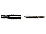 Mufă Banană Neagră 4mm 15A Nichelat