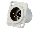 Conector XLR 4-Pin Tată Argintat