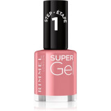 Rimmel Super Gel gel de unghii fara utilizarea UV sau lampa LED culoare 035 Pop Princess Pink 12 ml