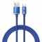 Cablu De Date De &icirc;ncărcare Rapidă Din Seria Baseus Crystal Shine USB Tip A La USB Tip C100W 1,2 M Albastru (CAJY000403)