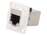 Adaptor FT Cat 6 Ecranat 8p8c 19x24mm Plastic