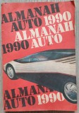 Almanah Auto 1990, Revista Autoturism, Bucuresti, Carte Tehnica Automobile, 208 Pagini, Stare Buna