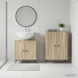 Cumpara ieftin Set de dulapuri pentru baie, 2 piese BREDA Stejar Sonoma