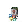 Set corzi elastice de rezistenta fitness, 5 culori cu dificultate diferita