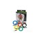 Set corzi elastice de rezistenta fitness, 5 culori cu dificultate diferita