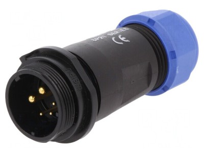 Mufă SP21 Tată 5 PIN IP68 7-12mm 5A 30A Lipire Cabluri foto