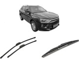 Cumpara ieftin Set 3 stergatoare SSANGYONG KORANDO (C300) din 2021-2023, pentru parbriz si luneta fata si spate auto, Bosch Twin-Aerotwin Retrofit, din cauciuc silic