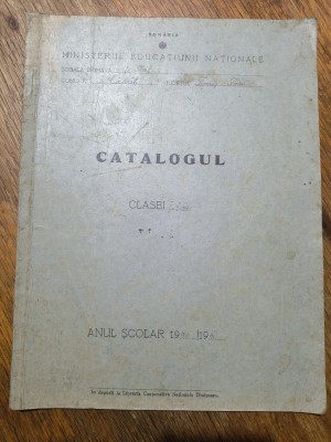 Catalogul clasei I, II si III, an 1940-1941, Timis / CD1P foto