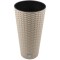 Ghiveci decorativ de flori, Prosperplast, Rato, imitatie ratan, rotund, inalt, cafeniu, 25x47.6 cm GartenVIP DiyLine