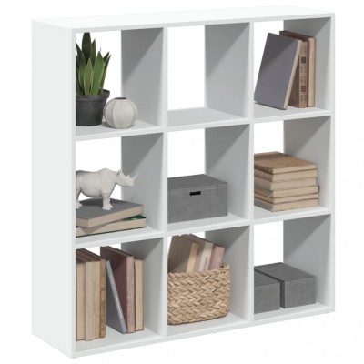 vidaXL Bibliotecă/separator cameră alb 102x29x103,5 cm lemn prelucrat foto