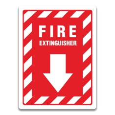 FIRE EXTINGUISHER SIGN AND LABELS foto