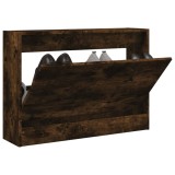 vidaXL Pantofar, stejar fumuriu, 80x21x57 cm, lemn compozit