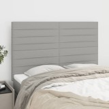 Cumpara ieftin Tăblii de pat, 4 buc, gri deschis, 72x5x78/88 cm, textil
