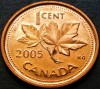 Moneda 1 CENT - CANADA, anul 2005 * cod 456, America de Nord