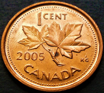 Moneda 1 CENT - CANADA, anul 2005 * cod 456 foto