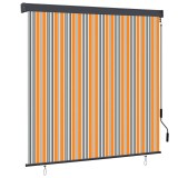 VidaXL Jaluzea Rulou de Exterior Dungi Galben și albastru 180 x 250 cm