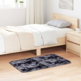 vidaXL Covor shaggy cu pom &icirc;nalt, NAVARRA, gri &icirc;nchis, 60x100 cm
