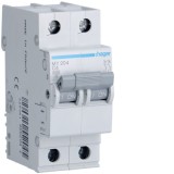 Siguranta automata 4A 2P Curba C 4,5ka Hager MY204