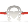 Bratara Argint 925 Snur, Potcoava cu Inima, Atcom. Femei, Argintiu, 12mm. Cadou Valentine&#039;s Day, Craciun, Martisor, Zi Nastere